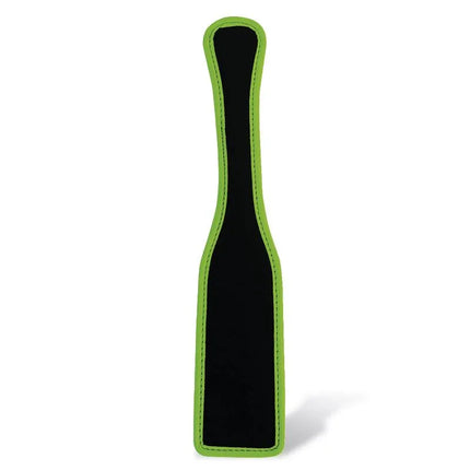 Glow in the Dark Paddle with striking green border from Intoyou's Shining Line, designed for luminous sensuality and fetish play.