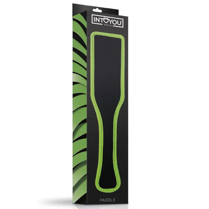 Glow in the Dark Paddle with green border in Intoyou Shining Line packaging.