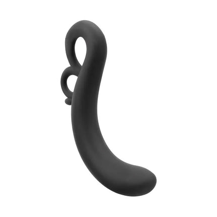 Banee Prostativ Stimulator with Easy Pull Silicone Black for beginner-friendly prostate stimulation.