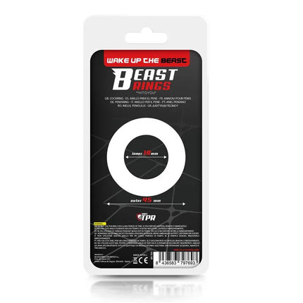 Cock Ring Super Flexible and Resistant Striped 1.9 cm Black packaging