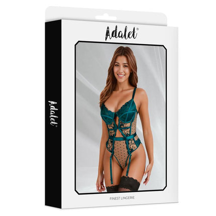 Chloe Teddy with Garter Green