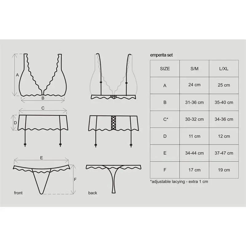 Emperita 3 Pieces Set Black