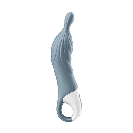 A-Mazing 2 Stimulator Grey dual-motor vibrator with ergonomic design and medical-grade silicone for A-spot pleasure.