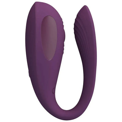 Aari Thumping Couple Toy with App, a purple silicone vibrator for enhanced clitoral stimulation and remote-controlled partner play.