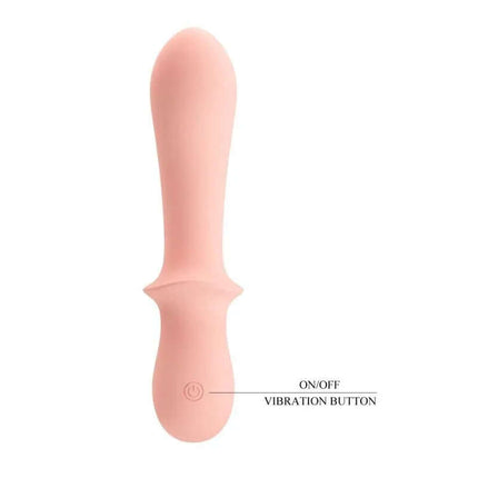 Abigal Vibrator Full Silicone with curved head and vibration button