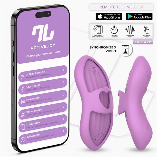 Laia Heated Finger Vibrator with App Lavender