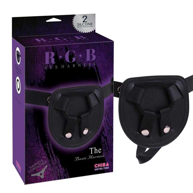 Adjustable Black Silicone Harness - secretsextoys.store