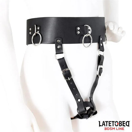 Adjustable Female Chastity Belt from Latetobed BDSM Line for secure fit and exploration