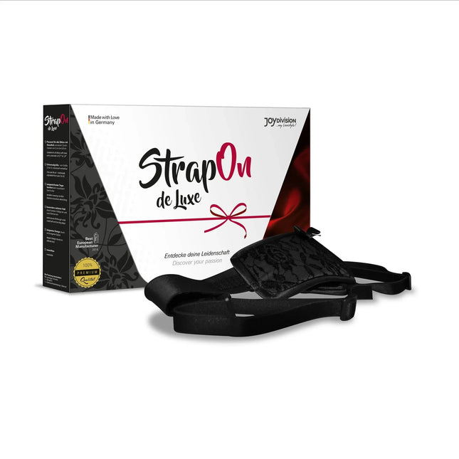 Adjustable Harness De Luxe product with packaging and harness displayed