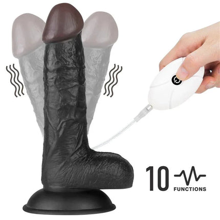 Adjustable Strap on with Dildo 10 Functions 7.0 with realistic design and vibration options