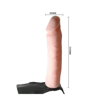Adjustable Strap-on with Dildo 21.5 cm featuring lifelike veiny texture