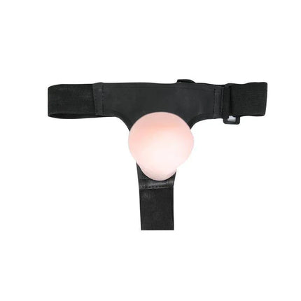 Adjustable Strap-on with Dildo 21.5 cm black harness with silicone dildo for comfort and versatility, ideal for realistic sensations.