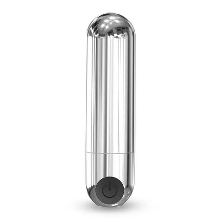 Akter Vibrating Bullet Super Powerfull Magnetic USB in sleek silver design for compact, intense pleasure with 10 modes