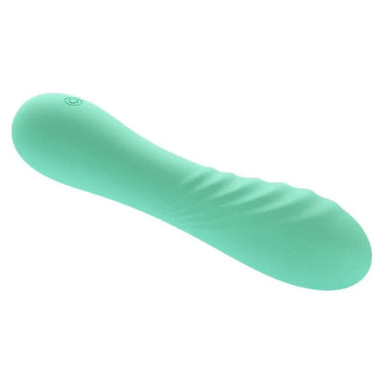 Alexisrose Vibrator Full Silicone in a sleek teal design, 100% silicone, offering full-coverage and targeted stimulation.