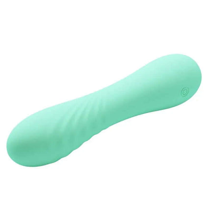 Alexisrose Vibrator Full Silicone in turquoise with a smooth, ergonomic design for targeted pleasure and body-safe stimulation.