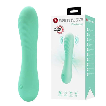 Alexisrose Vibrator Full Silicone with packaging for premium body-safe pleasure and targeted stimulation.