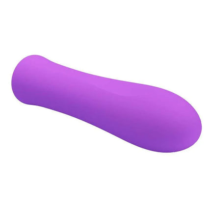 Alfreda Vibrator Purple - Compact silicone vibrator with flexible, textured body for intense stimulation. 12 vibration speeds included.