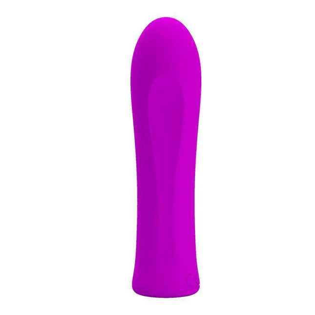 Compact Alfreda Vibrator Violet with 12 vibration modes and textured silicone design for versatile and discreet pleasure
