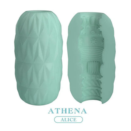 Alice Men Masturbator Turquoise with textured exterior and interior design