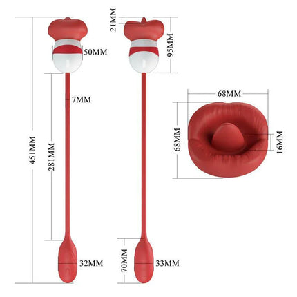 Aliyah Dual Ended Stimulator Silicone product dimensions and design features