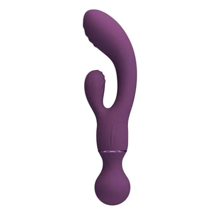 All Roundet Viba and Massager 2 in 1 vibrating silicone wand with dual stimulation heads for versatile pleasure.