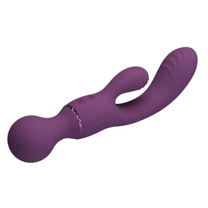 Purple All Roundet Viba and Massager 2 in 1 with dual-head design for G-spot and clitoral stimulation.