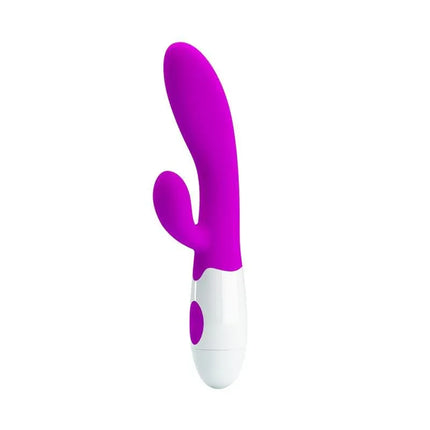 Alvis 30 Function Vibe Pink dual-motor vibrator for internal and external pleasure with customizable intensity and 30 patterns.