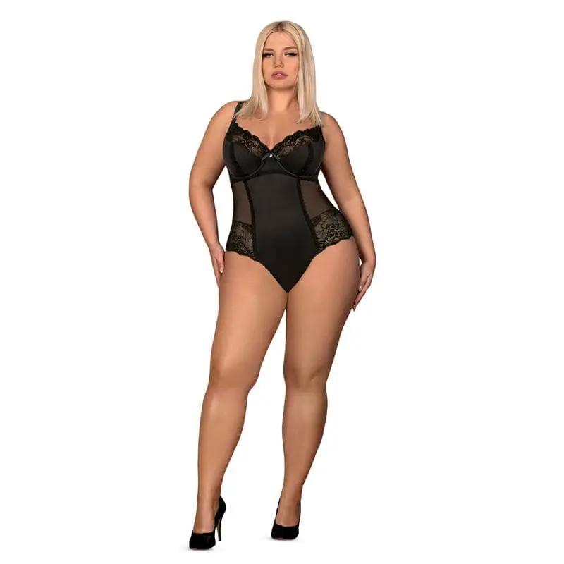 Amallie Lace Bodysuit Black - secretsextoys.store