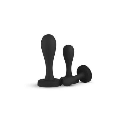 Anal Adventures 3 pcs Set silicone anal plugs for beginners, featuring small to large sizes for progressive comfort and pleasure exploration.
