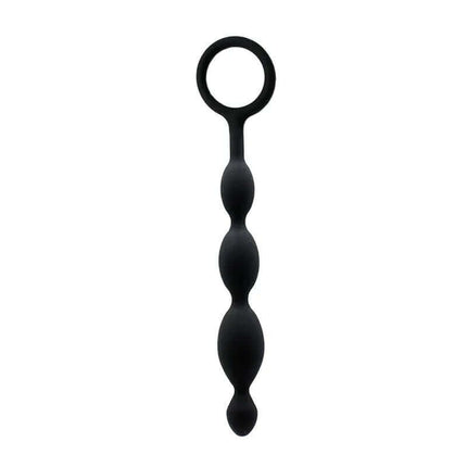 Anal Beads 19,5 cm premium silicone, black, graduated design, body-safe