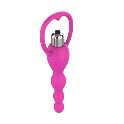 Anal Chain with Vibration Pink for enhanced stimulation and comfort