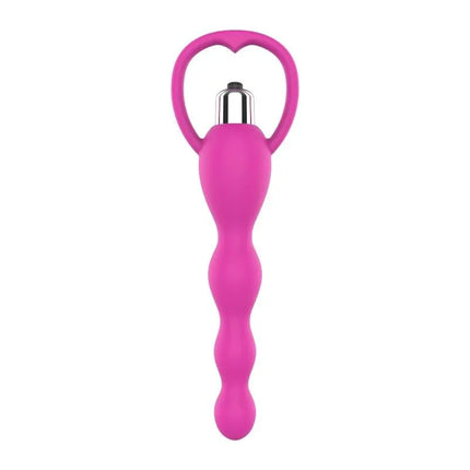 Anal Chain with Vibration Pink - soft silicone design with powerful vibration.