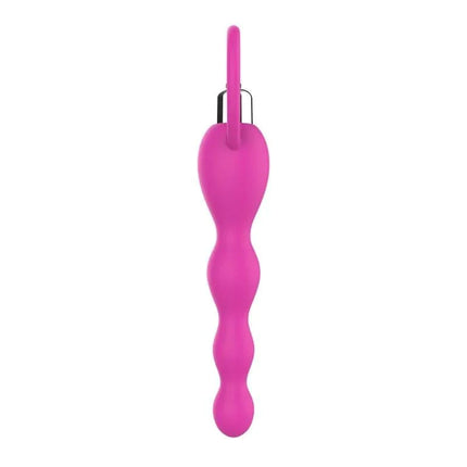 Anal Chain with Vibration Pink made of soft silicone for enhanced comfort and sensation, perfect for solo or partner play.