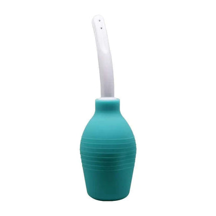 Anal Douche 310 ml silicone design with detachable bulb and ergonomic shape for hygienic cleaning and waterproof use.