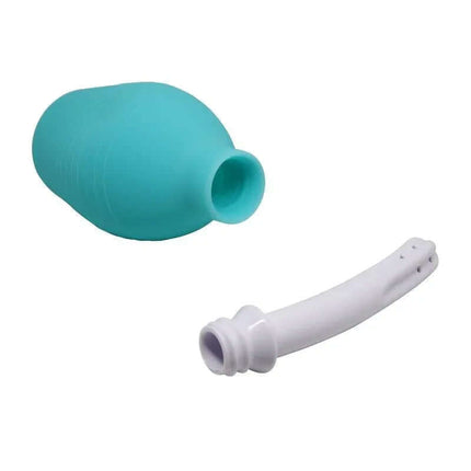 Anal Douche 310 ml silicone douche with ergonomic design and detachable bulb for hygienic cleansing.