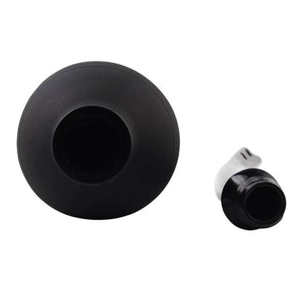 Anal Douche Booty Cleanse 25.5 cm Black with extra cover and long neck for easy insertion