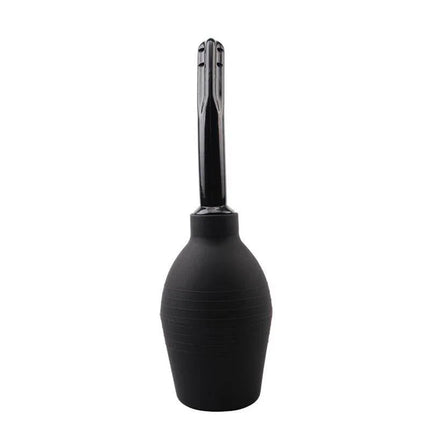 Black Anal Douche Booty Cleanse 25.5 cm with long neck for comfortable use and hygiene.