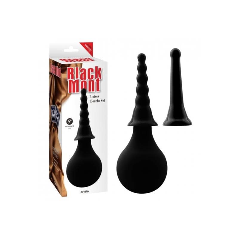 Anal Douche Set 15 cm Black - secretsextoys.store