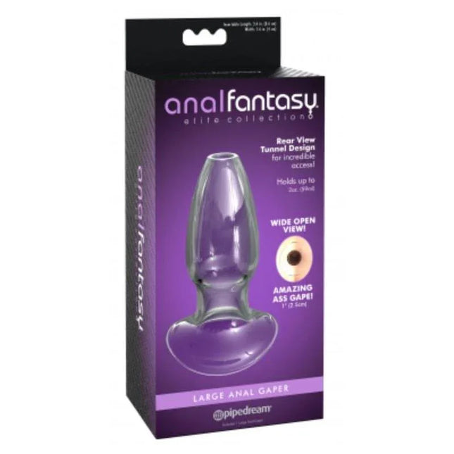 Anal Gaper Large Clear in packaging, ergonomic design for beginners, high quality materials, anal fantasy collection.