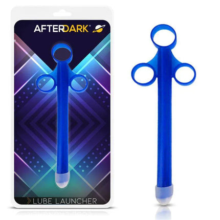 Anal Lube Launcher 10 ml in blue, designed for precise, mess-free application, with ergonomic grip and travel-friendly packaging.