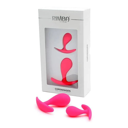 Anal Play Plug Duo set Copenhagen Pink in stylish packaging