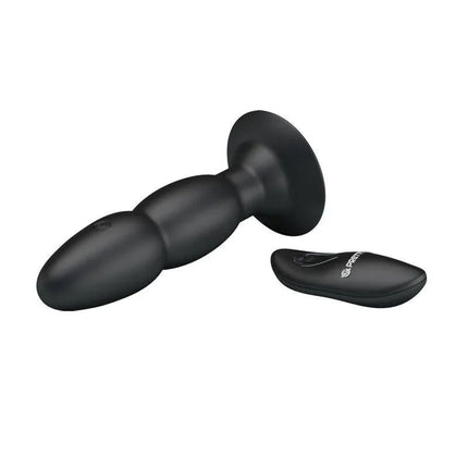 Anal Plug 4 Vibration and Rotation by Prettylove, featuring 4 vibration and rotation functions for enhanced pleasure.