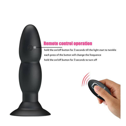 Anal Plug 4 Vibration and Rotation with remote control operation feature.