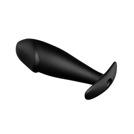 Anal Plug Black with Remote Control made of premium silicone with ergonomic design for discreet, powerful stimulation.