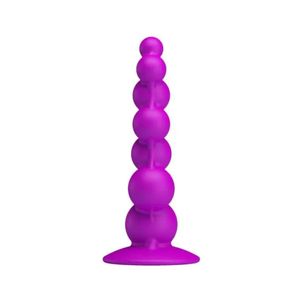 Anal Plug Passion Purple bubble-shaped silicone design, waterproof and hands-free for enhanced comfort and stimulation.