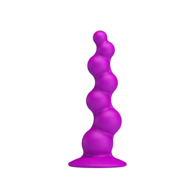 Anal Plug Passion Purple - bubble-shaped, soft-touch silicone for waterproof, hands-free play. Ideal for solo or shared experiences.