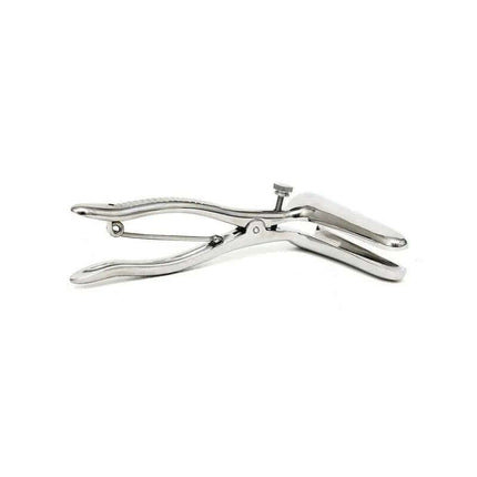 Anal Speculum with 2 Spoons Chrome-Silver, clinical tool for rectal exams with dual spoon design