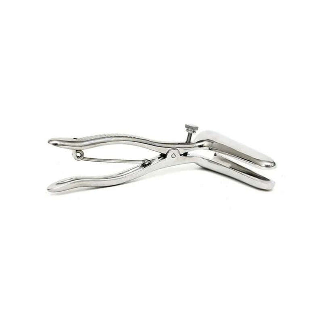 Anal Speculum with 2 Spoons Chrome-Silver, clinical tool for rectal exams with dual spoon design
