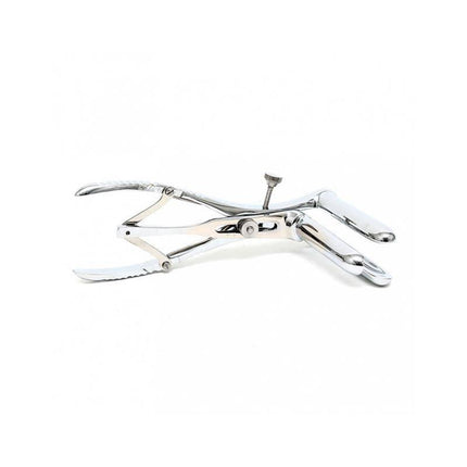 Anal Speculum with 3 Spoons Chrome Silver, professional rectal instrument for clinical anal examinations, featuring a three-spoon design.