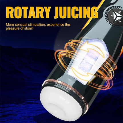 Aneemun Masturbator with Thrusting and Rotation showcasing rotary juicing technology for enhanced sensation.